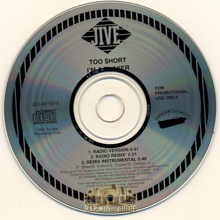 Too Short - I'm A Player: Promo, Single. CD | Rap Music Guide
